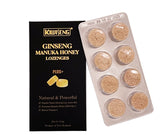 KiwiSeng Ginseng Manuka Honey Lozenges PLUS+ | Organic New Zealand Panax Ginseng & Premium MGO83+ Manuka Honey | Natural Soothing Lozenges - KiwiSeng