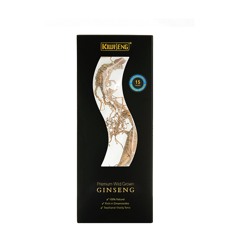 KiwiSeng Dry American Ginseng | Wild-Grown 15+ Year New Zealand Organic American Ginseng Root | Certified by BioGro NZ | Hand-Harvested Limited Edition - KiwiSeng