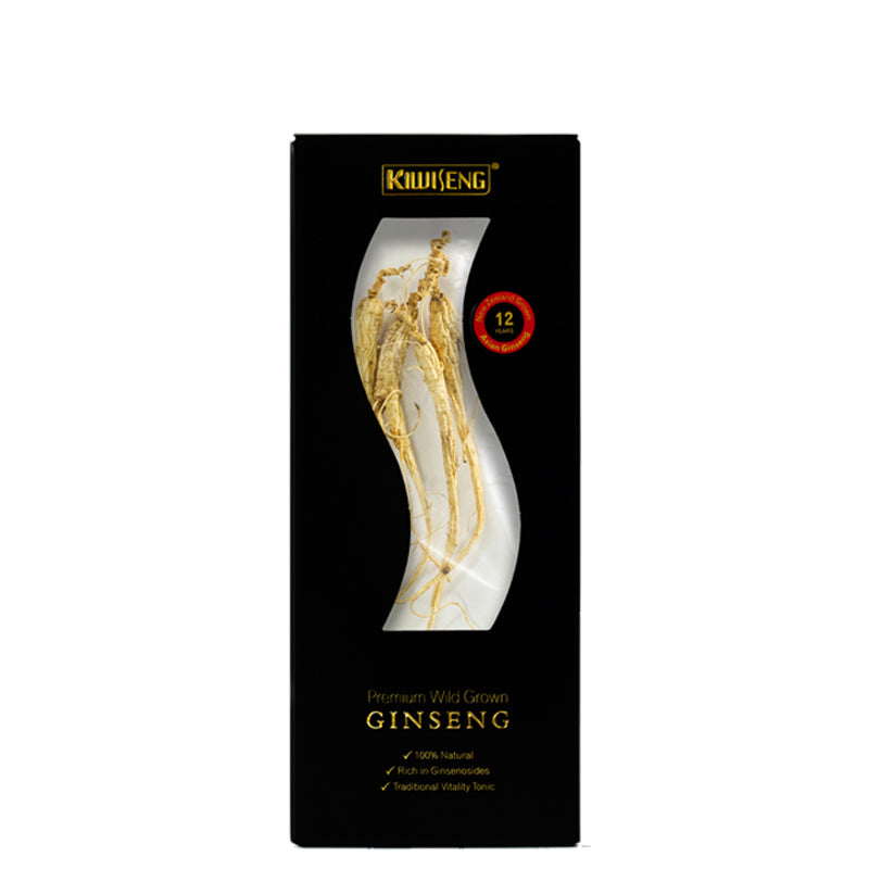 KiwiSeng Dry Panax (Asian) Ginseng | Wild-Grown 15+ Year New Zealand Organic Ginseng Root | Certified by BioGro NZ | Hand-Harvested Premium Gift Edition - KiwiSeng