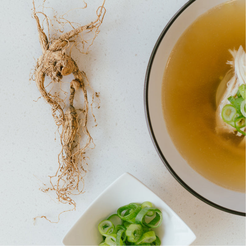 STRENGTHENING AND HEALING Used for more than 2000 years in traditional Chinese medicine, Asian ginseng (Panax ginseng) is used as a tonic that was believed to replenish energy. Numerous studies have shown an effects such as anti-aging, anti-stress, anti-t