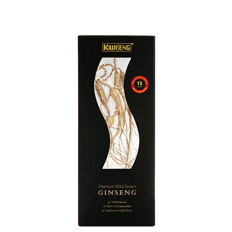 KiwiSeng Dry Panax (Asian) Ginseng | Wild-Grown 15+ Year New Zealand Organic Ginseng Root | Certified by BioGro NZ | Hand-Harvested Premium Gift Edition - KiwiSeng
